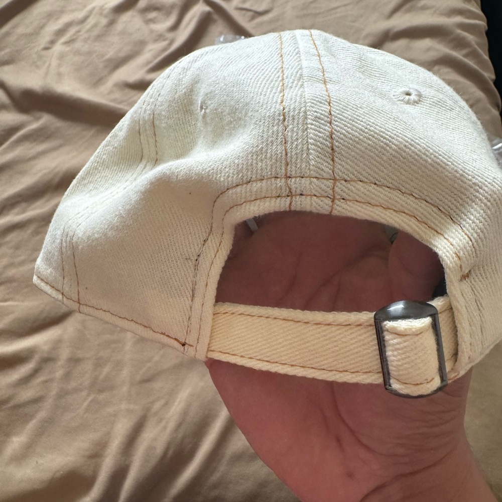 Beige And Black Strapback Cap - image 3